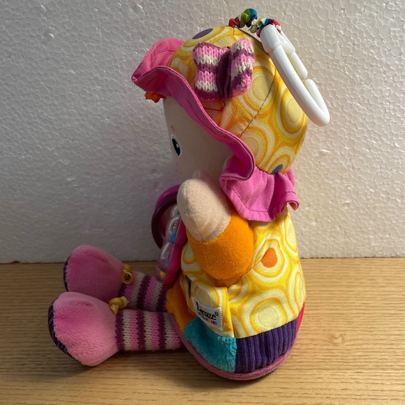 Lamaze Tomy Plush Baby Doll Red Hair Ginger Rattle Sensory Crinkle Learning Toy - Picture 2 of 13